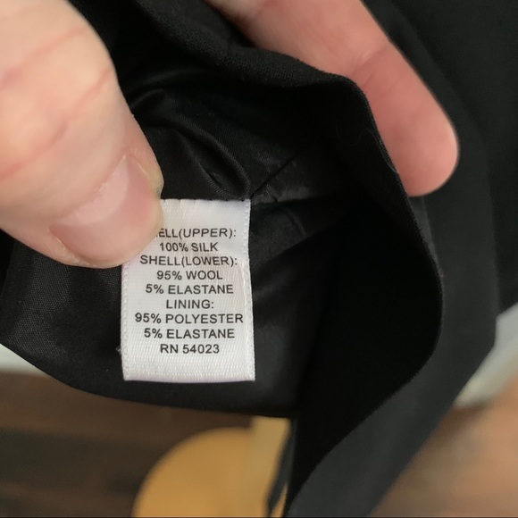 Banana Republic LBD pieced sheath dress silk wool - Picture 7 of 7